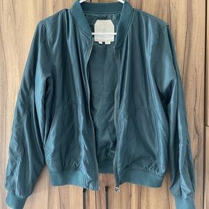 Anthropology Jade Green Bomber Jacket